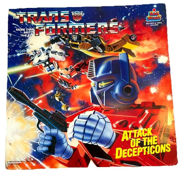 1985 Transformers Attack Of The Decepticons LP Vinyl Record Retro Vintage Hasbro - Picture 1 of 10